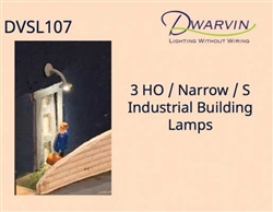 Dwarvin SL107 HO DVSL107 Fiber-Lit Industrial Building Lamps pkg (3)