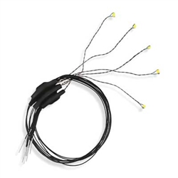 Evans Design UC4 Surface Mount/SMD-Chip LED w/8" Wire Lead Yellow 6-19 Volt AC/DC 