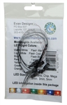 Evans Design UC5F Flashing Chip LED Green w/8" Wire Leads 7-19V AC or DC Pkg 5