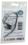 Evans Design UN6FF Fast-Flashing Nano Chip LED Orange w/8" Wire Leads 7-19V AC or DC Pkg 5