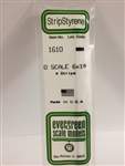 Evergreen 1610 O Styrene Strips 6 x 10" Pkg 4