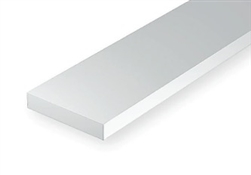 Evergreen 398 Opaque Styrene Strips .188" Thick 24" Long .188" Wide Pkg 6