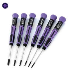 Evergreen 72500 Metric Ball Point Driver Set 6 Pieces 1 Each 1.3 1.5 2 2.5 3 3.2 x 50mm