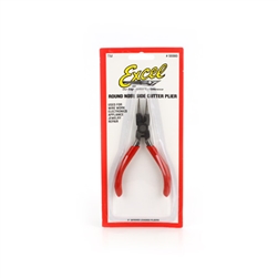Excel 55593 Spring Loaded Soft Grip Pliers 5-3/16" Round Nose w/ Side Cutters