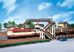 Faller 120179 HO 4-Track Concrete Footbridge Kit