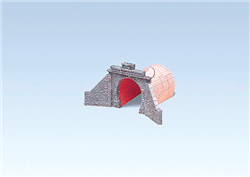 Faller 120558 HO Tunnel Portals Low Clearance Steam Era 2-3/4" Clearance