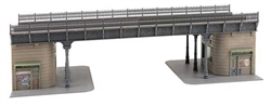 Faller 120581 HO Steel Urban Railway Bridge with Kiosk Abutments Kit