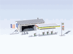 Faller 130345 HO Gas Station w/Service Bay Kit