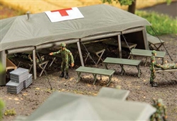 Faller 144071 HO Camp Beds Folding Cots Kit pkg 12