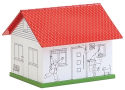 Faller 150191 HO Paintable House Basic Fold & Snap Cardstock Kit