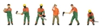Faller 151690 HO Forestry Workers w/Equip