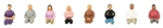 Faller 151700 HO Sitting People without Legs Set #2 pkg 8