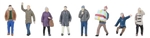 Faller 151711 HO Winter Passers-By pkg 8