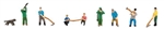 Faller 155601 N Forest Hunters and Workers pkg 8