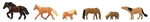 Faller 155910 N Horses and Ponies pkg 6
