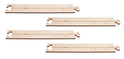 Faller 161911 HO Car System Laser-Street Street Sections Less Guide Wire Straight 8-3/8" pkg 4