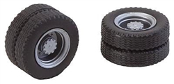 Faller 163101 HO Dually Truck Tires & Rims Car System Fits Powered Herpa Trucks & Buses