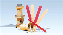 Faller 170689 Abrasive Files 80- to 120-Grit pkg 5