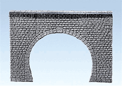 Faller 170881 HO Tunnel Portal Double Track Natural Cut Stone Ashlars
