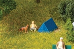Faller 180003 HO Tents Blue pkg 4