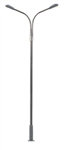 Faller 180101 HO LED Double Streetlight Adjustable height up to 3-15/16" Tall pkg 3       