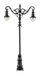 Faller 180106 HO LED Double Suspended Ball Lamp Park Light on Mast Pkg (3)