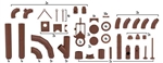Faller 180327 HO Industrial Piping Set Kit