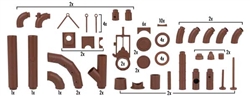 Faller 180327 HO Industrial Piping Set Kit