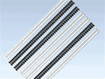 Faller 180402 HO 2 Assorted Fences Picket & Lattice 42-12" Total Length