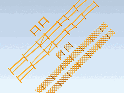 Faller 180406 HO Garden & Field Fences 236cm Total Length Pkg 4