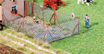Faller 180414 HO Fence Wire Mesh Fence w/Wood Poles 13-1/4" Kit