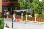 Faller 180425 HO Villa Fence Kit 76-1/4" 193.6cm Total 