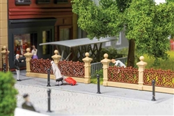 Faller 180425 HO Villa Fence Kit 76-1/4" 193.6cm Total 