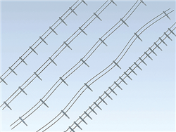 Faller 180432 HO Iron Fence w/Concrete Posts 4m Steel Wire 80 Concrete Pillars