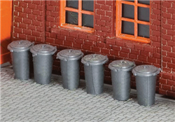 Faller 180905 HO Trash Cans Kit Pkg 12
