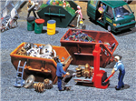 Faller 180908 HO Tipper Dumpsters Kit pkg 2