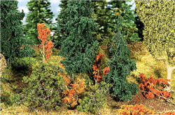 Faller 181255 Undergrowth Plants Various Colors pkg 60