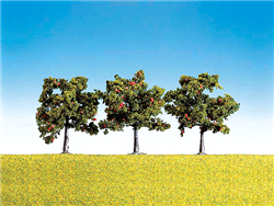 Faller 181403 Fruit Trees Apple 3-1/4 to 4" pkg 3