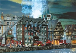 Faller 231721 N Burning Tax Office Kit Smoke/Lights Not Included