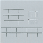 Faller 272452 N Crash Barriers & 40 Marker Posts