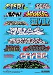 Fusion Scale Graphics 200204 N Graffiti Decal Set Set #1