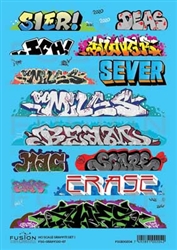 Fusion Scale Graphics 100204 HO Graffiti Decal Set Set #1