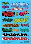 Fusion Scale Graphics 200205 N Graffiti Decal Set Set #2
