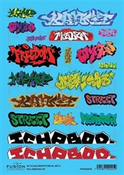 Fusion Scale Graphics 200205 N Graffiti Decal Set Set #2