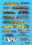 Fusion Scale Graphics 200206 N Graffiti Decal Set Set #3