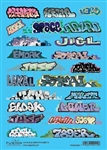 Fusion Scale Graphics 200215 N Graffiti Decal Set Set #11