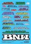 Fusion Scale Graphics 200217 N Graffiti Decal Set Set #13