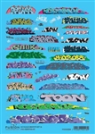 Fusion Scale Graphics 200218 N Graffiti Decal Set Set #14