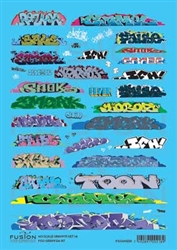 Fusion Scale Graphics 200218 N Graffiti Decal Set Set #14