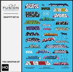 Fusion Scale Graphics 100397 HO Graffiti Decal Set Set #16
